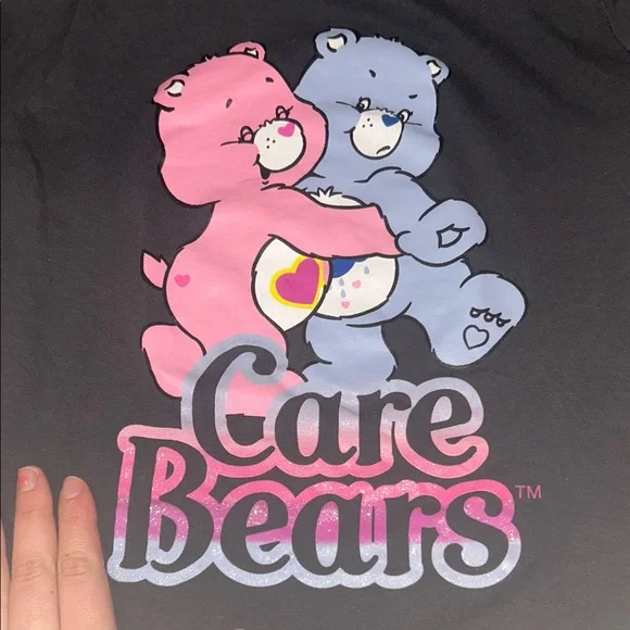 Care Bears Baby Tee shirt T-Shirt graphic glitter cute y2k 100% cotton - Picture 3 of 4